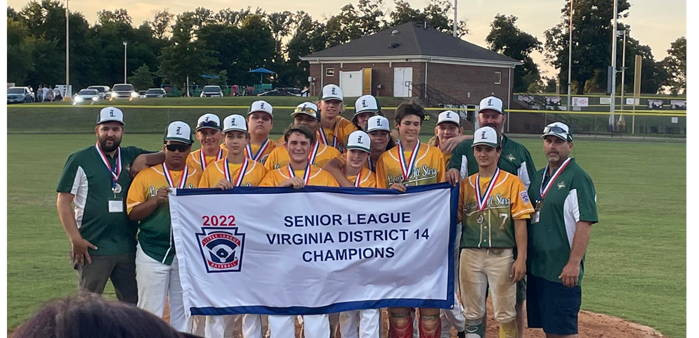 Senior League Virginia District 14 Champions